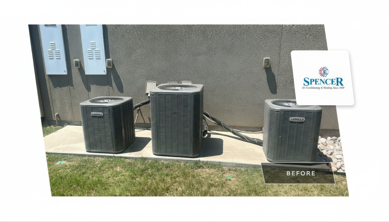 Outdoor Condenser Upgrade before