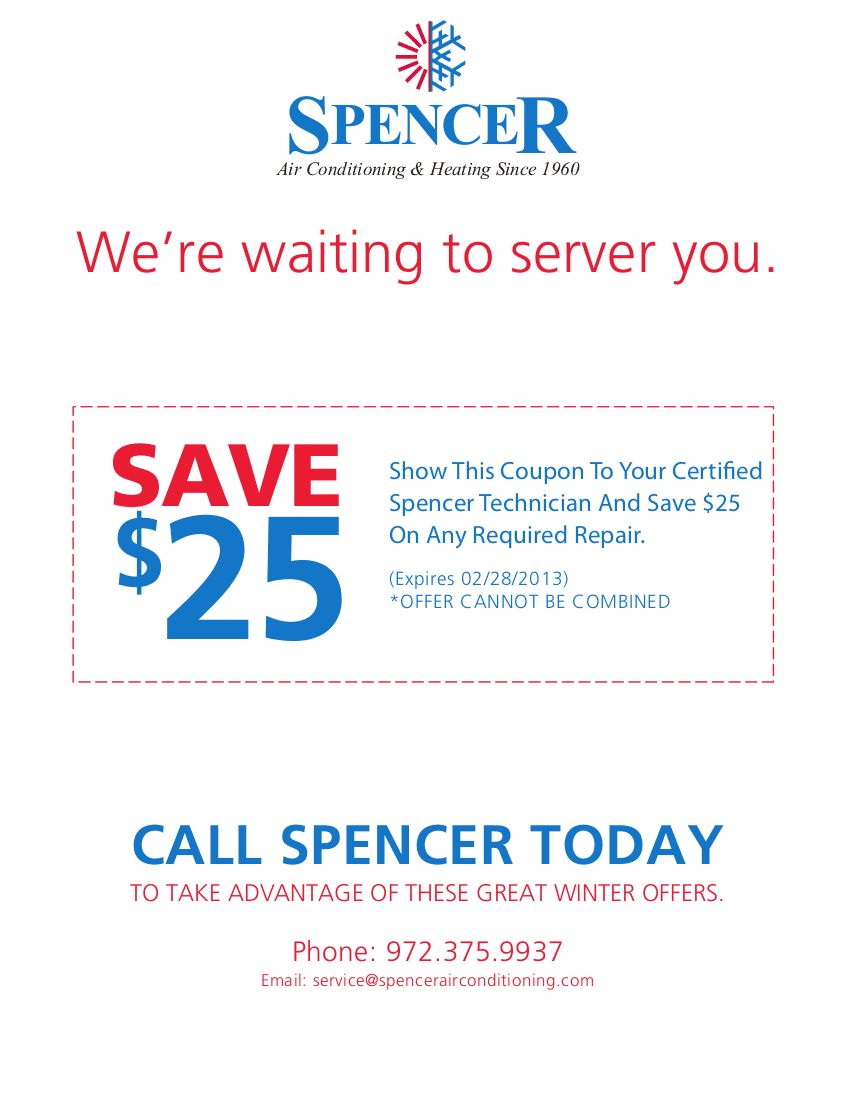 spencer we're waiting to server you save $25 coupon