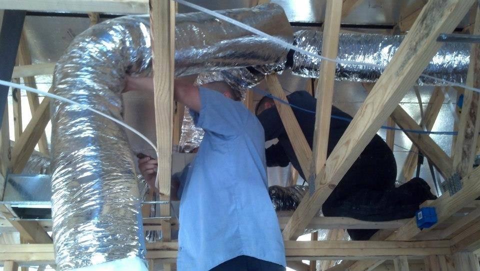 HVAC system maintenance technician