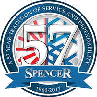 spencer 57 years 1960-2017 logo