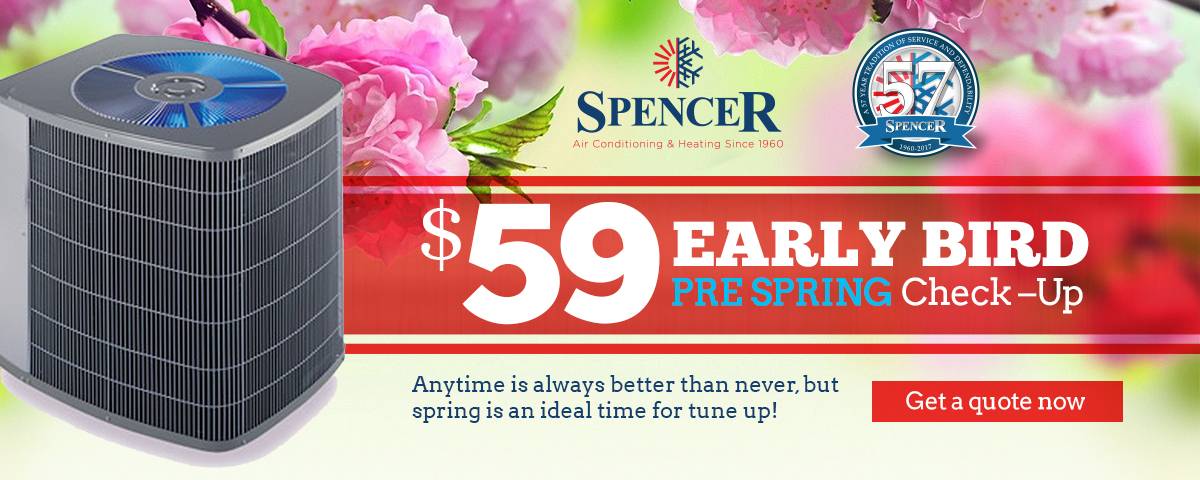 spencer $59 early bird pre spring check up promo