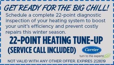 get ready for the big chill 22 point heating tune up coupon