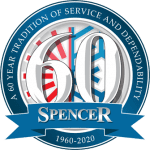 60 years spencer 1960-2020 logo