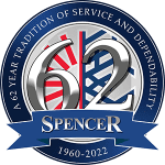 Spencer 62 years 1960 - 2020 logo