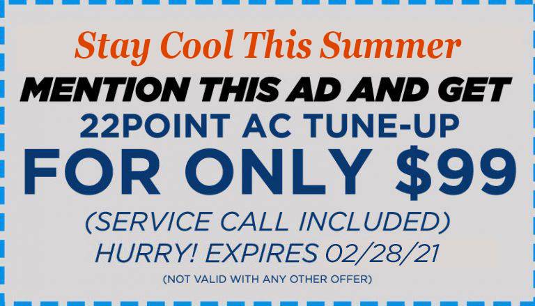 stay cool during this summer mention this ad and get 22 point ac tune up for only $99 Spencer-Special-Coupon